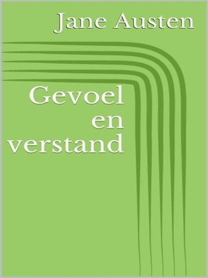 cover image of Gevoel en verstand